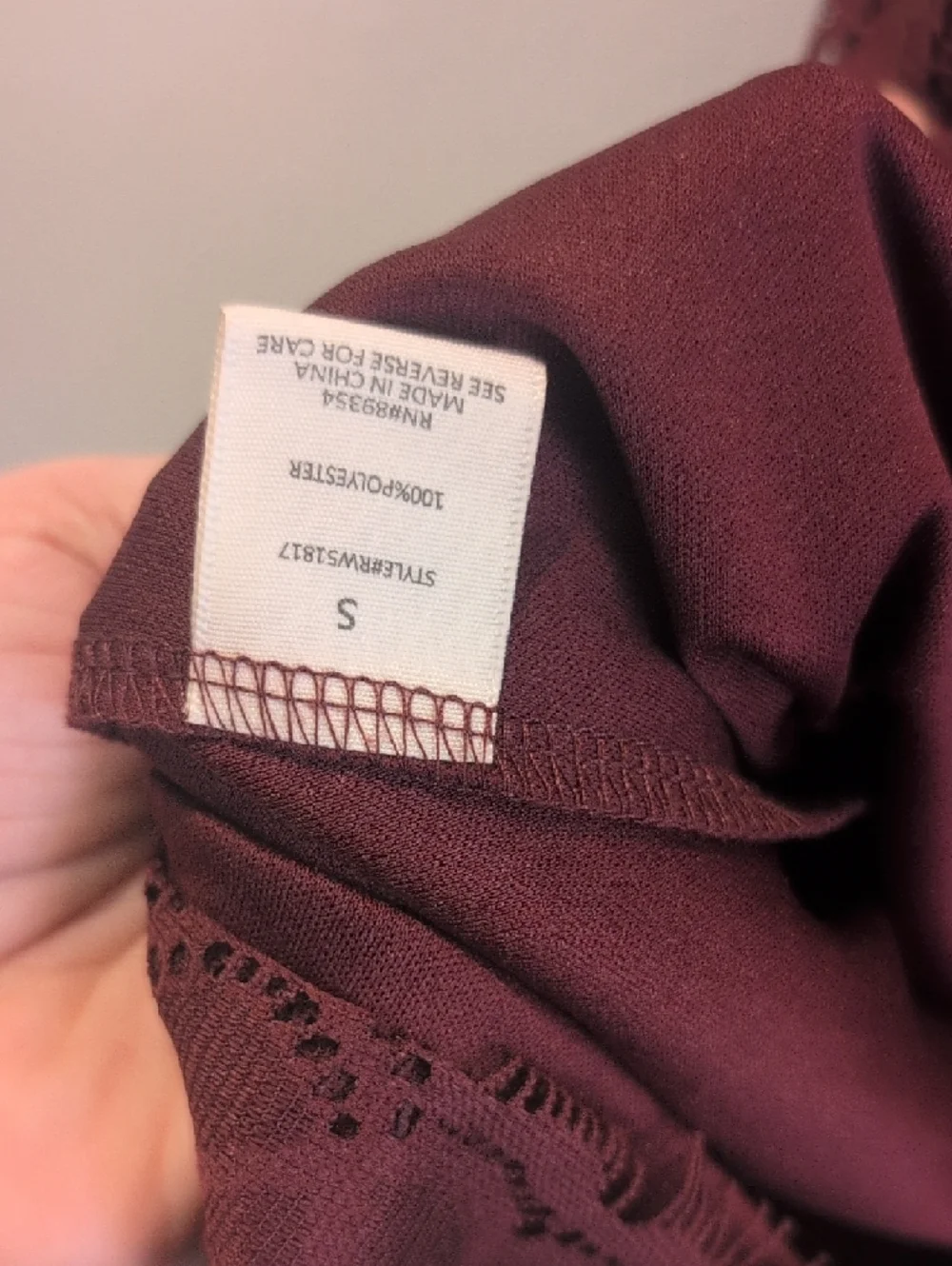 Ultra Flirt Plum Lace Off-Shoulder Mini Dress - Picture 7 of 7